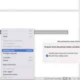 Aktualizacja spisu rysunków w Wordzie. Program oferuje opcję aktualizacji całego spisu lub tylko numerów stron.