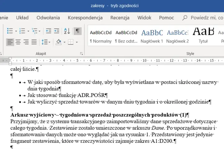 Znaczniki formatowania w Word – co oznaczają i jak je wykorzystać