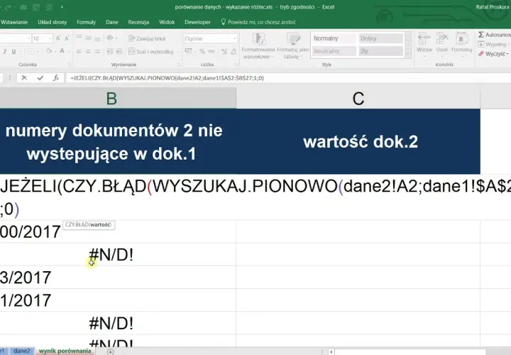 Jak porównać dwie tabele w Excelu i uniknąć błędów w analizie