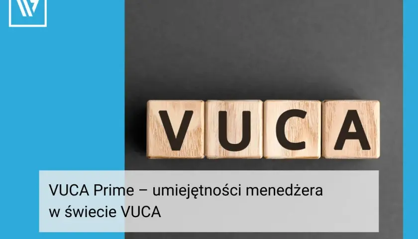 Drewniane klocki z napisem VUCA. W świecie VUCA umiejętności menedżera są kluczowe.