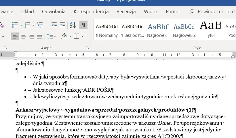 Znaczniki formatowania w Word – co oznaczają i jak je wykorzystać