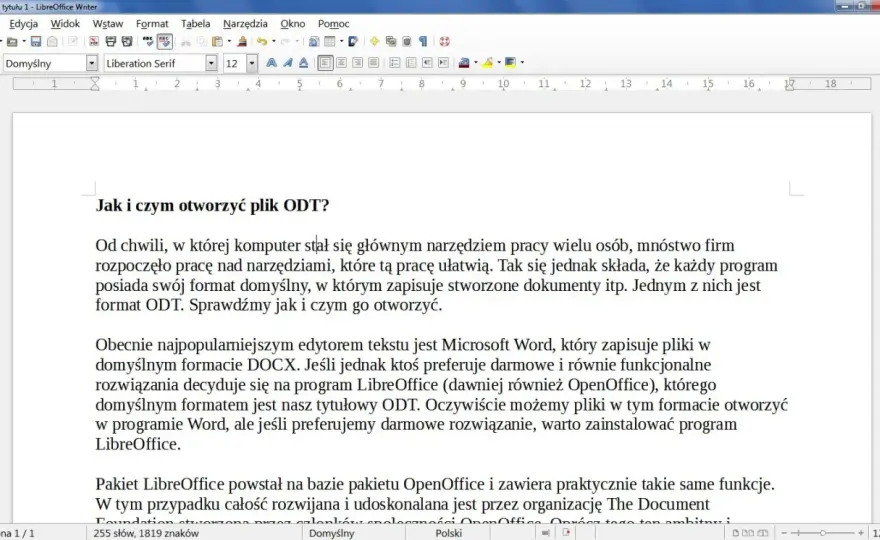 Pliki ODT w Wordzie - Czy to działa? Sprawdź!