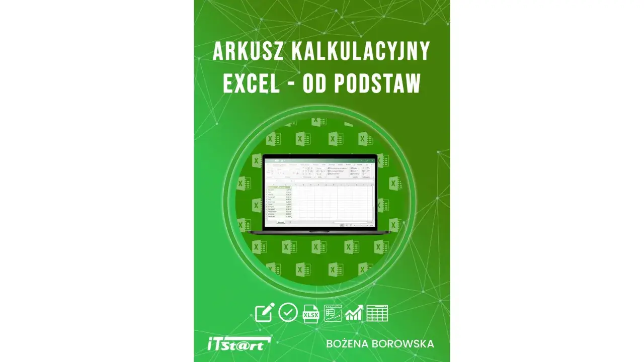 Kurs Excel od podstaw. Widok arkusza kalkulacyjnego z danymi.
